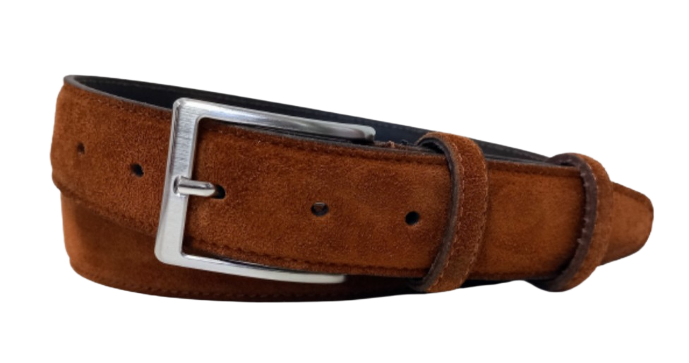 Suède Riem - Kleur: Cognac - 100% Echt Leer