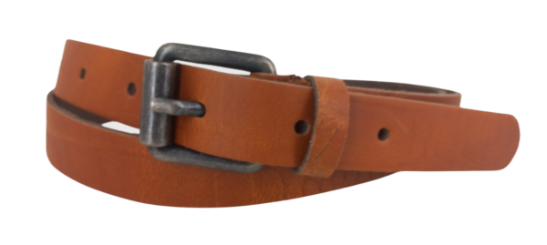 Dames Riem 2.5cm - Kleur: Cognac - 100% Echt Leer