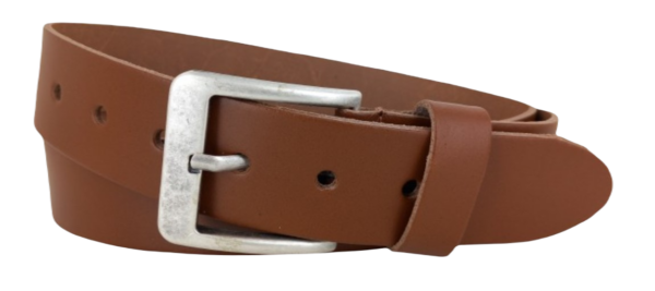 Leren Heren Riem 4cm - Kleur: Cognac - 100% Echt Leer