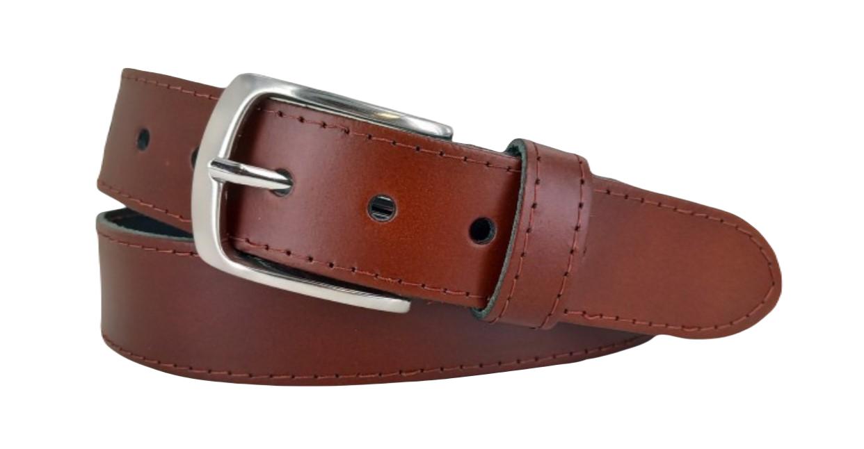 Leren Riem Heren 4cm - Kleur: Brandy