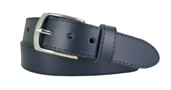 Leren Riem Heren 4cm - Kleur: Navy