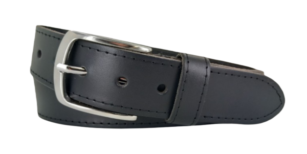 Leren Riem Heren 4cm - Kleur: Zwart