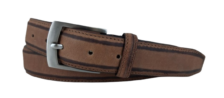 Pantalon Riem Heren - Kleur: Cognac - 100% Echt Leer