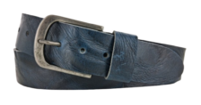 Dames Broekriem - Kleur: Navy - 100% Echt Leer